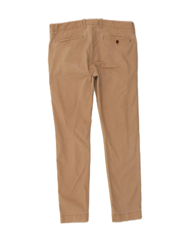 J. CREW Womens Flex Slim Chino Trousers W32 L30 Beige Cotton Vintage J. Crew and Second-Hand J. Crew from Messina Hembry 