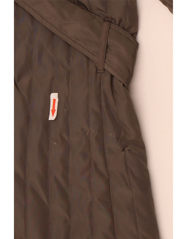 Jaqueta acolchoada feminina Michael Kors Reino Unido 18 XL poliéster marrom