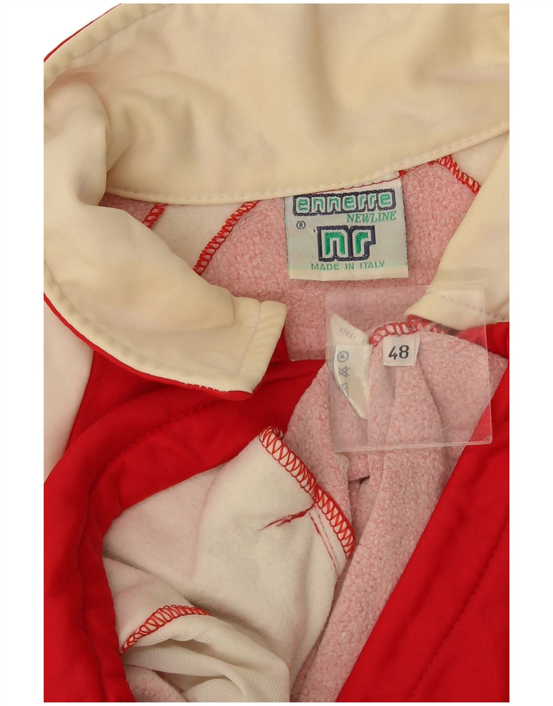 Ennerre Mens Treino Top Jacket IT 48 Medium Red Colourblock