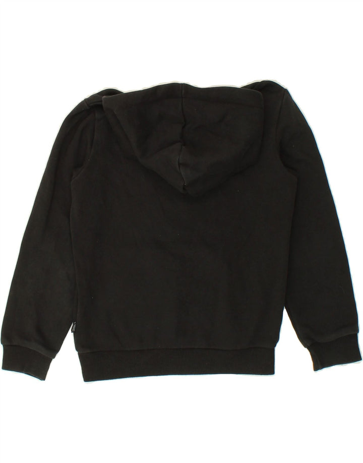PUMA Boys Graphic Hoodie Jumper 9-10 Years Black Cotton | Vintage Puma | Thrift | Second-Hand Puma | Used Clothing | Messina Hembry 
