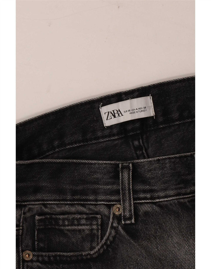 Zara Jeans feminino queimado EU 36 XS W26 L30 cinza