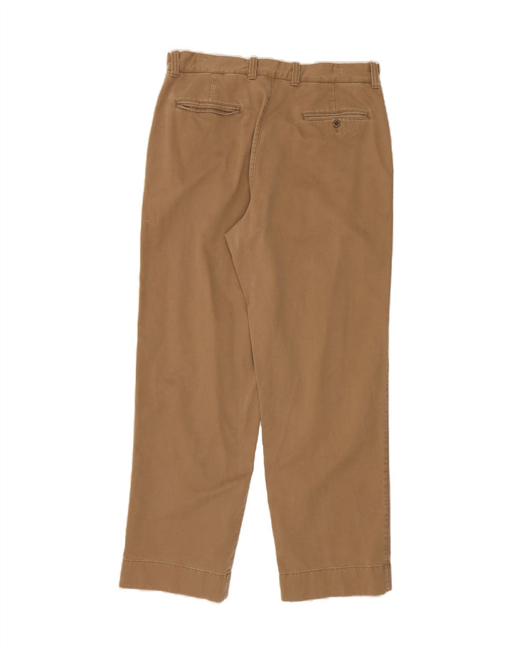 J. CREW Mens Straight Chino Trousers W35 L32 Beige Cotton Vintage J. Crew and Second-Hand J. Crew from Messina Hembry 