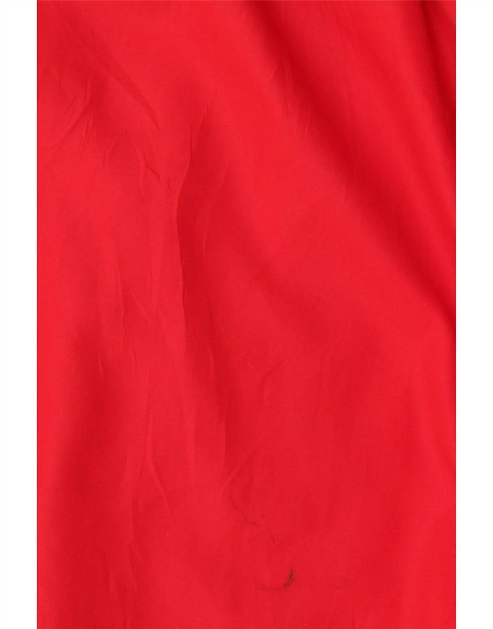 Linea Primero Mens Treino Top Jacket Grande Poliéster Colorblock Vermelho