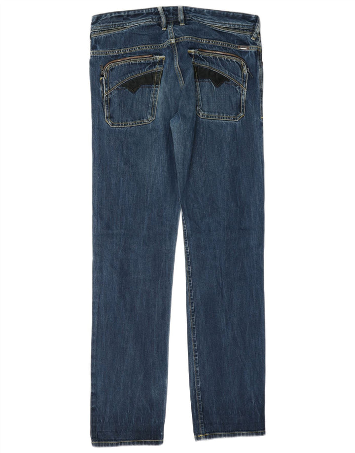 Diesel Masculino Poiak Straight Jeans W31 L34 Azul Algodão