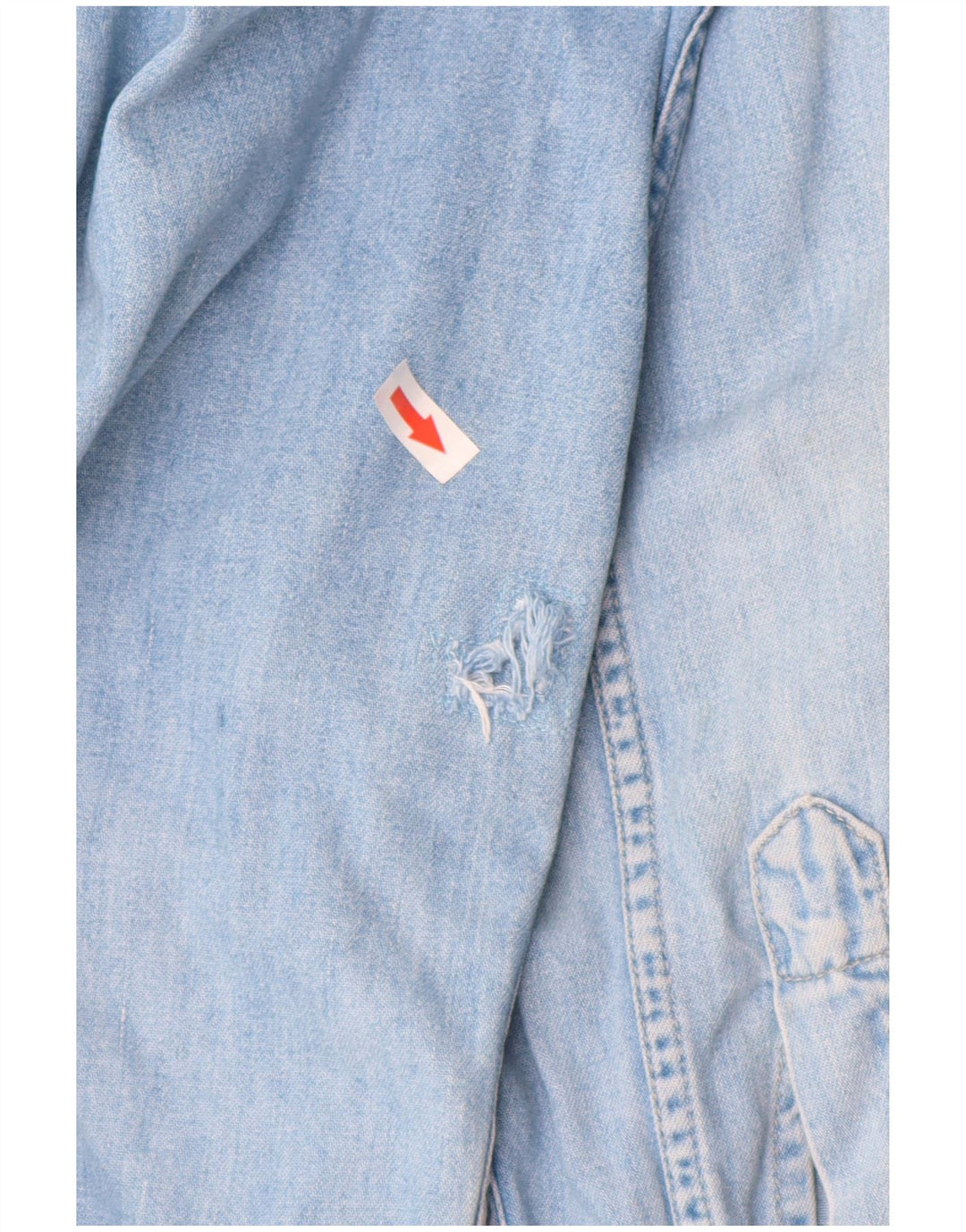 Camisa jeans masculina Levi's grande algodão azul