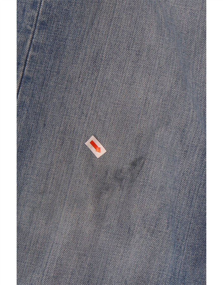 LEVI'S Masculino 501 Straight Jeans W36 L32 Azul Algodão