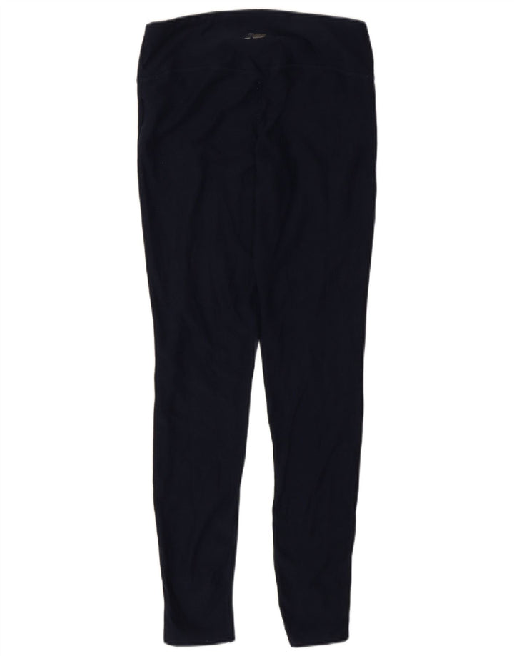 Leggings femininos NEW BALANCE UK 8 poliéster azul marinho pequeno