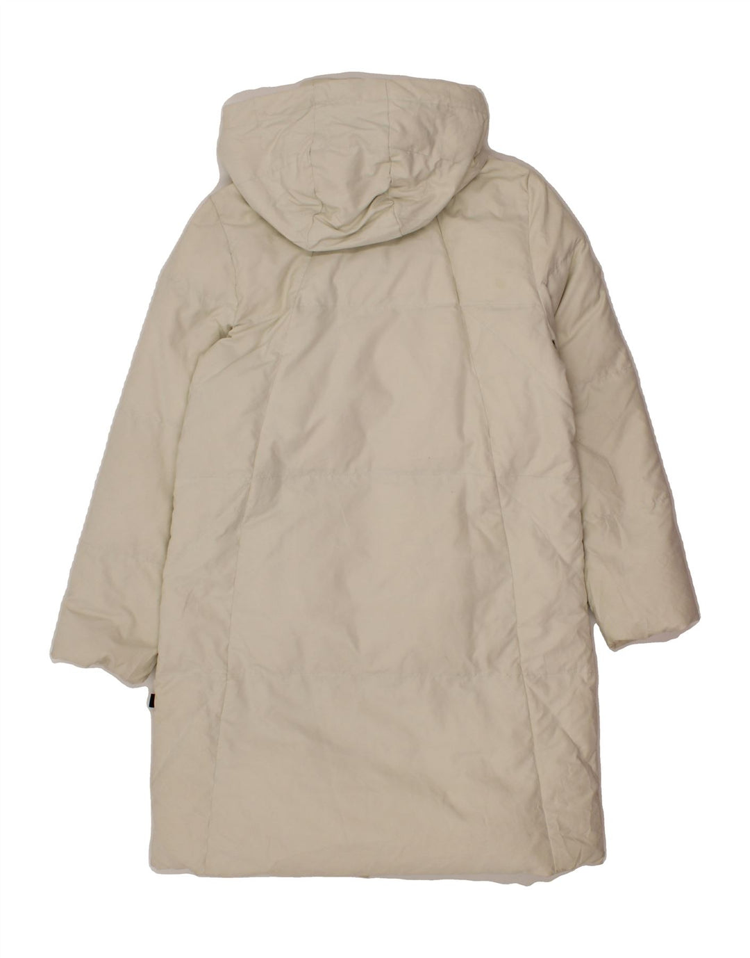 DIADORA Womens Hooded Padded Coat UK 6 XS Off White Polyamide Vintage Diadora and Second-Hand Diadora from Messina Hembry 