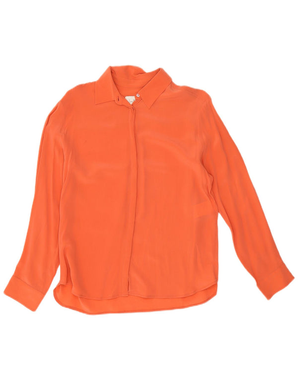 Blusa feminina Intrend UK 10 pequena seda laranja