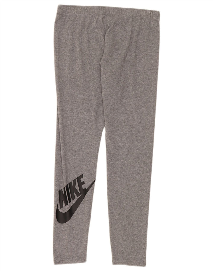Leggings Nike Femininas Graphic UK 14 Grande Cinza Flecked