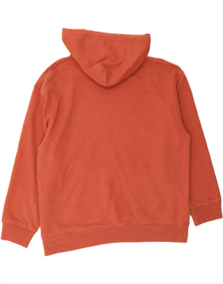 LEVI'S Mens Relaxed Fit Graphic Hoodie Jumper Large Maroon Cotton Vintage Levi's and Second-Hand Levi's from Messina Hembry 