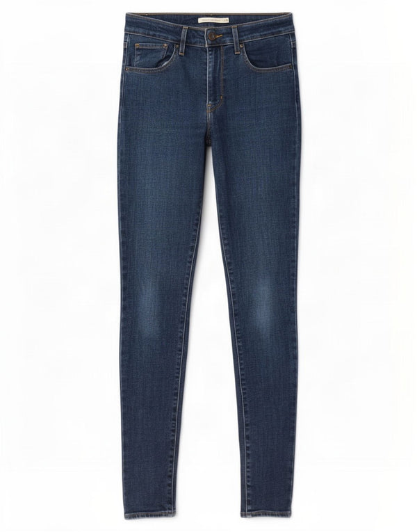 Calça jeans feminina Levi's 721 High Rise Skinny W29 L32 azul algodão