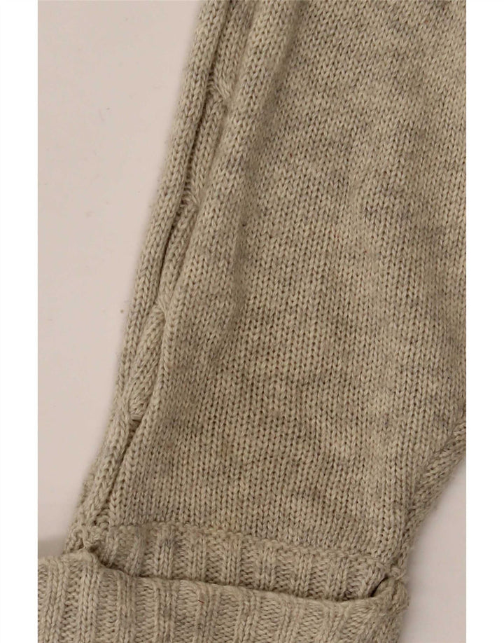 Bolero Jumper feminino Zara UK 12 cinza médio manchado