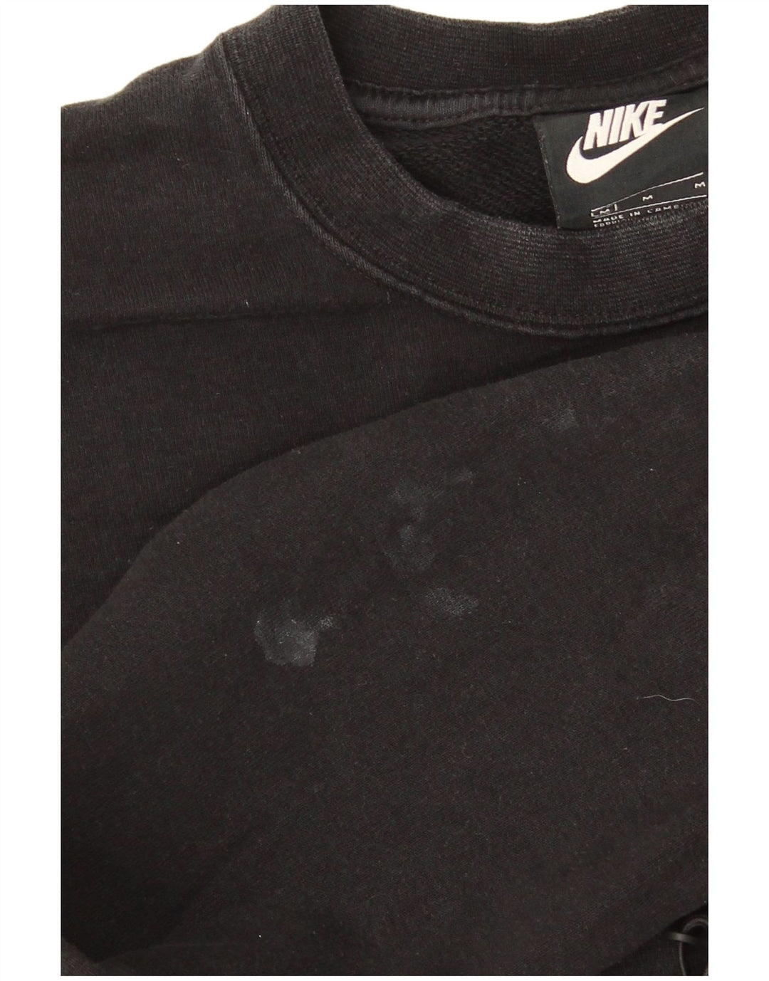Moletom Nike Feminino Graphic Crop Jumper UK 12 Médio Algodão Preto