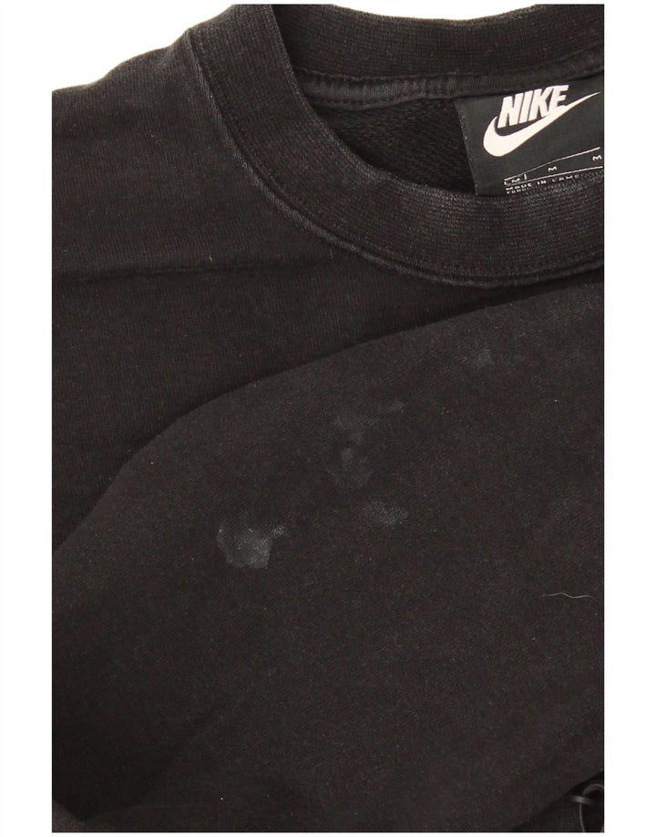 Moletom Nike Feminino Graphic Crop Jumper UK 12 Médio Algodão Preto