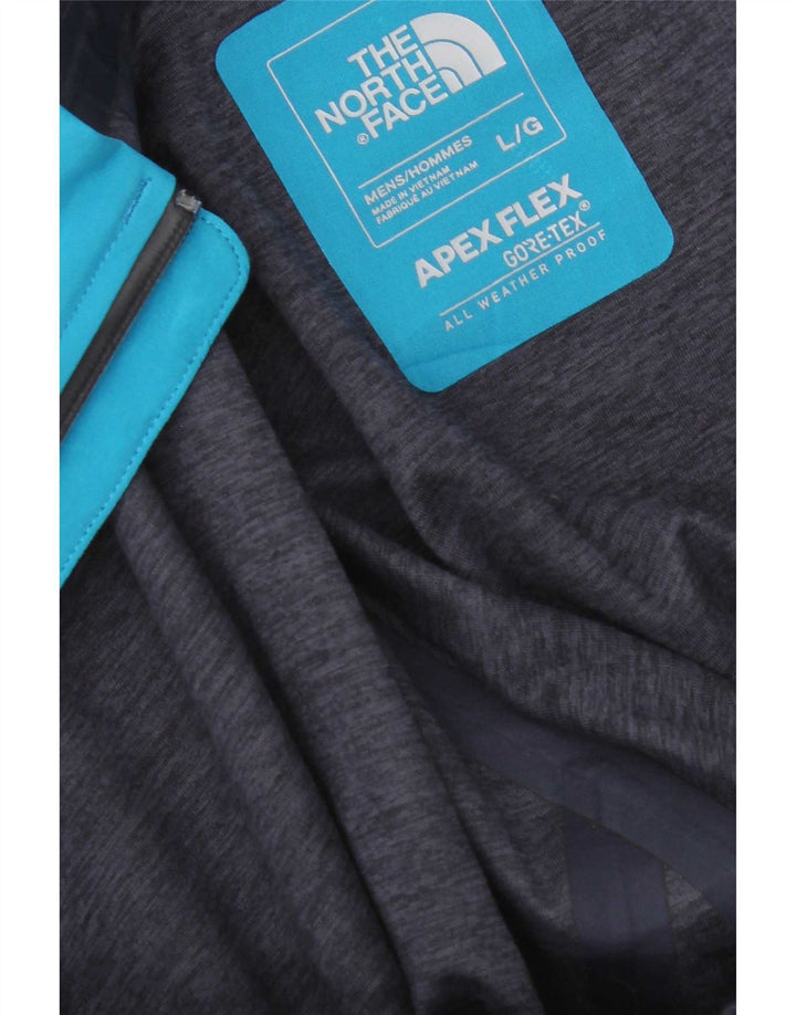Jaqueta de chuva masculina com capuz The North Face UK 40 grande azul