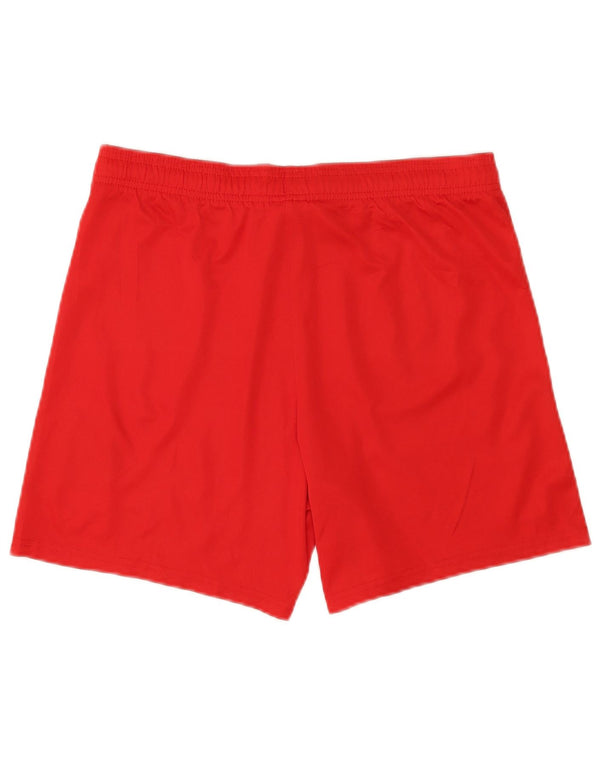 Shorts esportivos masculinos Nike Western Sydney Wanderers FC pequenos poliéster vermelho