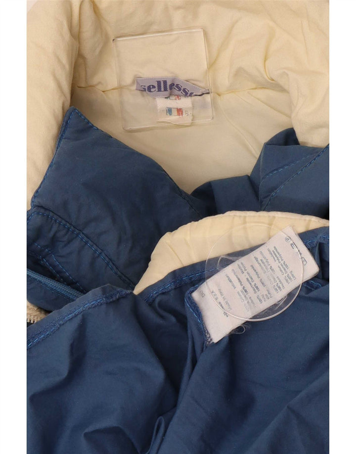 Jaqueta corta-vento feminina Ellesse IT 44 algodão colorblock azul médio