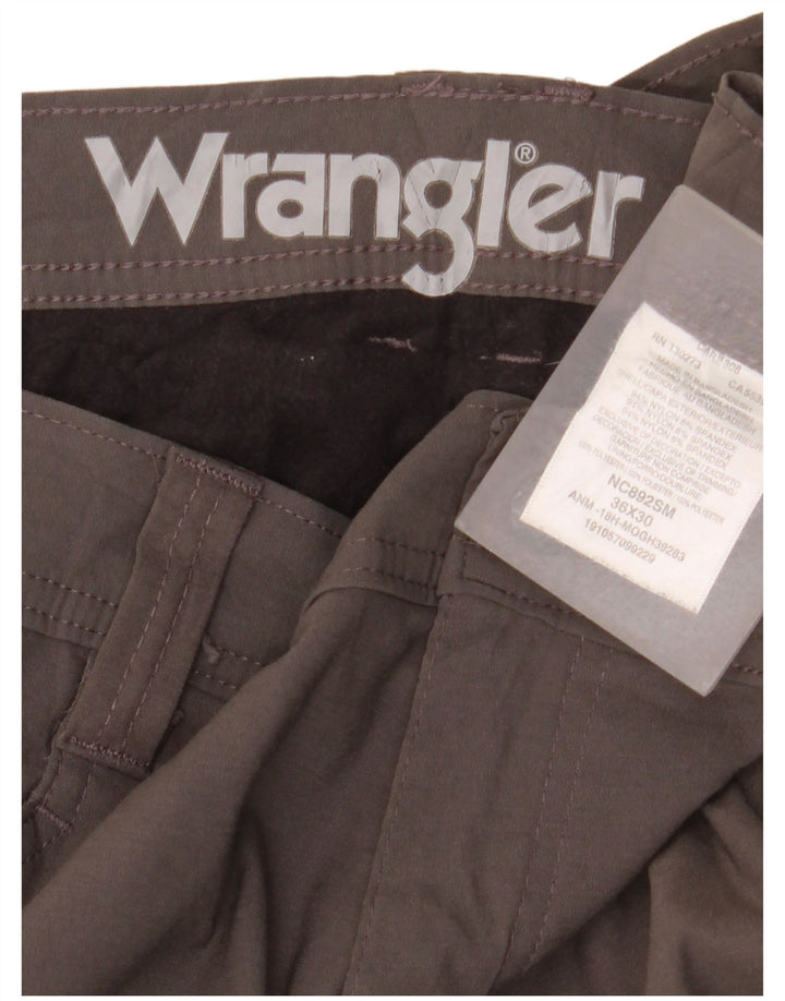 Calça cargo Wrangler masculina reta W36 L30 cinza nylon