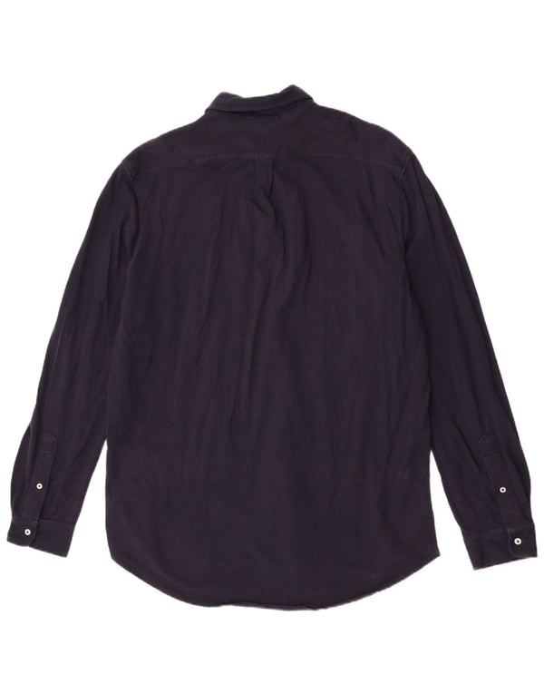 Camisa masculina Ralph Lauren XL azul marinho algodão