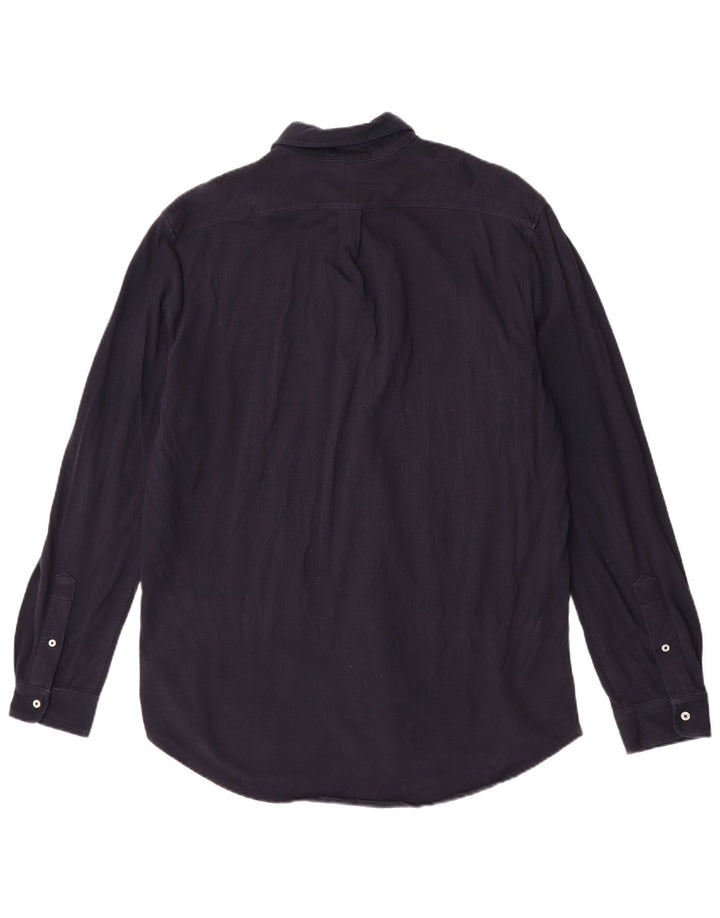 Camisa masculina Ralph Lauren XL azul marinho algodão