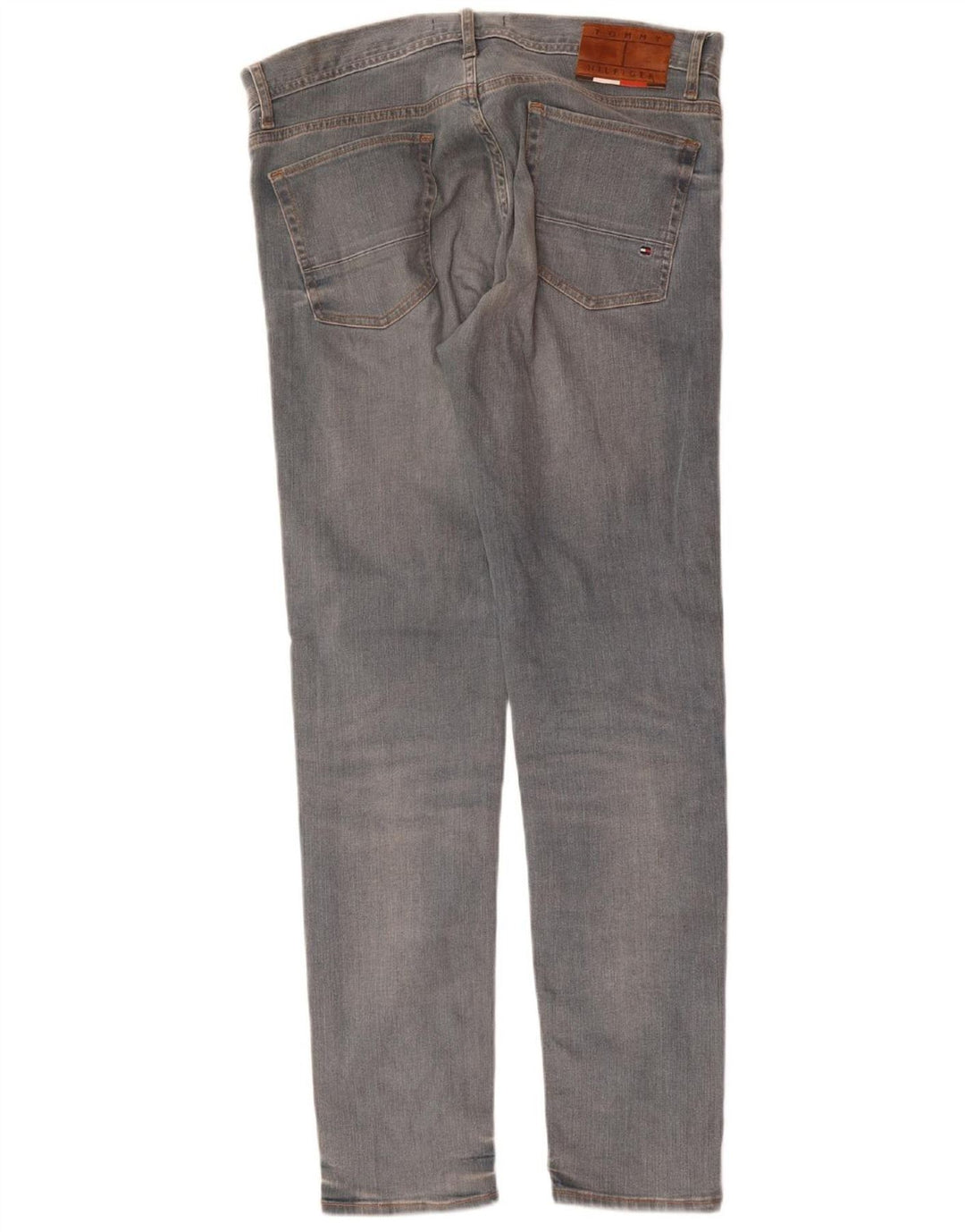 TOMMY HILFIGER Masculino Slim Jeans W34 L32 Azul Algodão