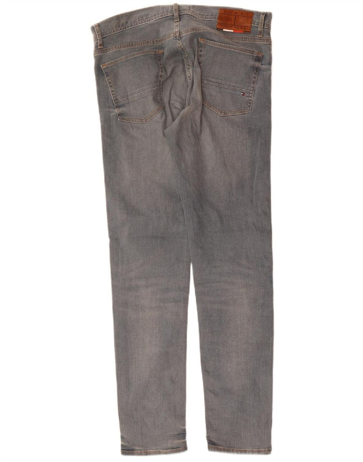 TOMMY HILFIGER Masculino Slim Jeans W34 L32 Azul Algodão