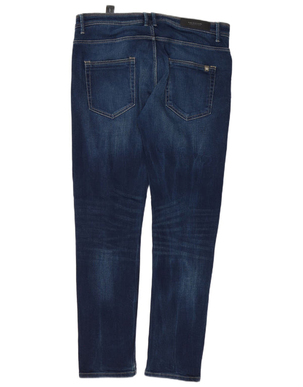 Zara Mens Skinny Jeans EU 44 Grande W34 L32 Azul Algodão