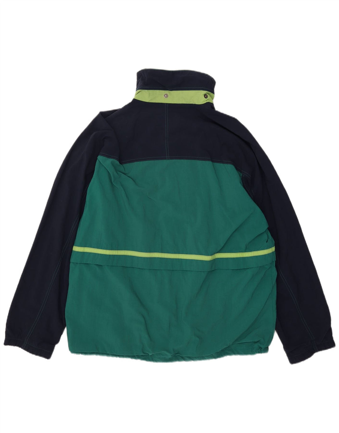 Jaqueta corta-vento masculina Lotto grande bloco colorido verde