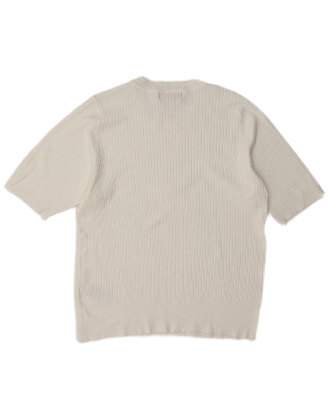 Blusa feminina de manga curta Marks & Spencer UK 14 viscose branca média