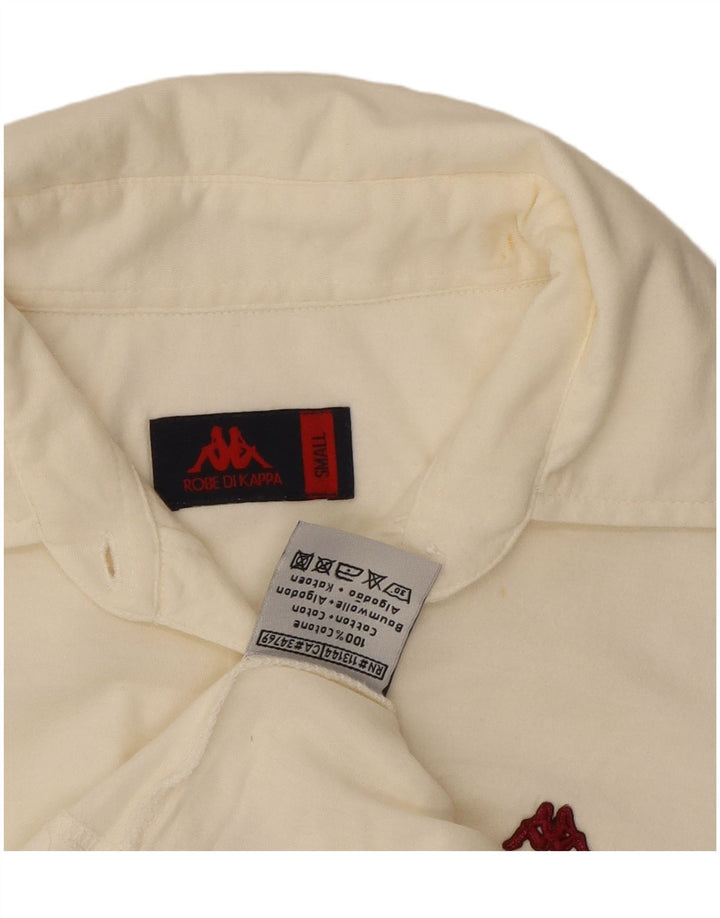 Camisa polo feminina KAPPA UK 10 algodão branco pequeno