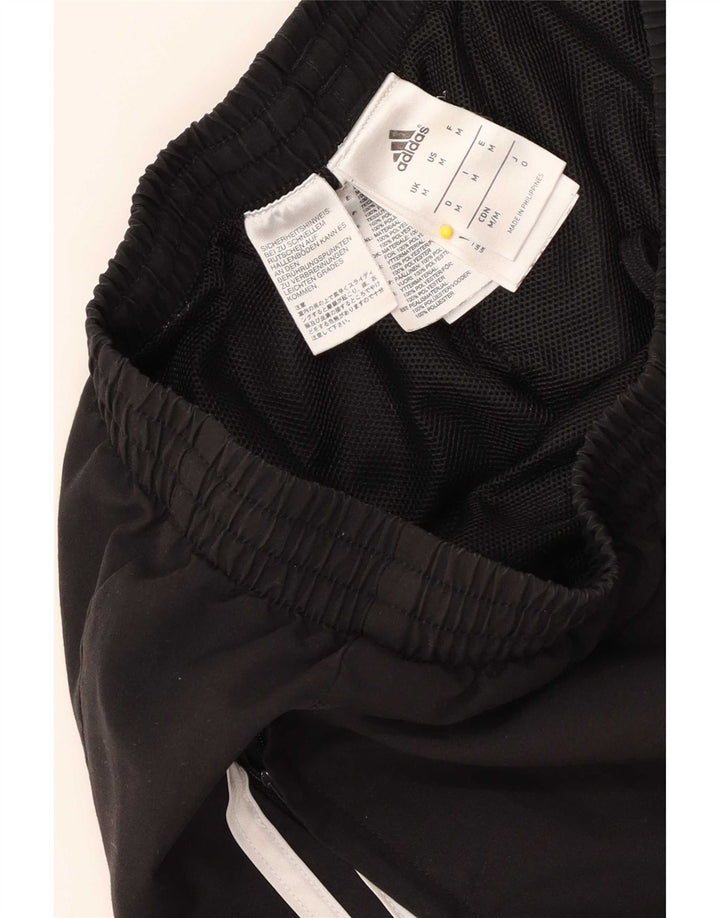 Adidas Calças de treino masculinas Joggers Poliéster preto médio