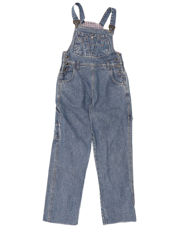Macacão feminino vintage reto jeans W29 L27 algodão azul