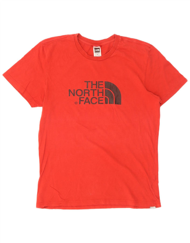 Camiseta gráfica masculina The North Face Top médio algodão vermelho