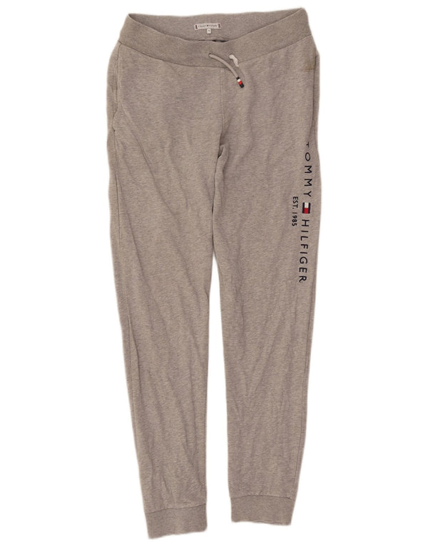 Tommy Hilfiger Meninas Calças de treino gráfico joggers 13-14 anos cinza