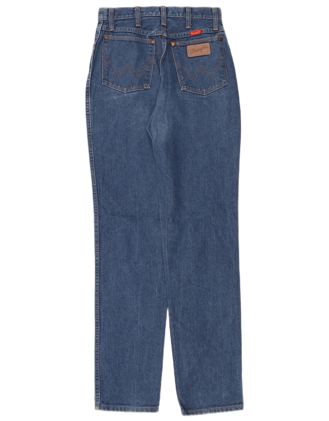 Jeans Wrangler feminino cintura alta cônica W26 L34 algodão azul