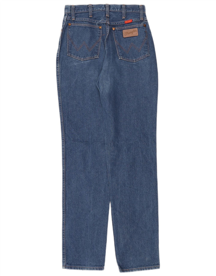 Jeans Wrangler feminino cintura alta cônica W26 L34 algodão azul