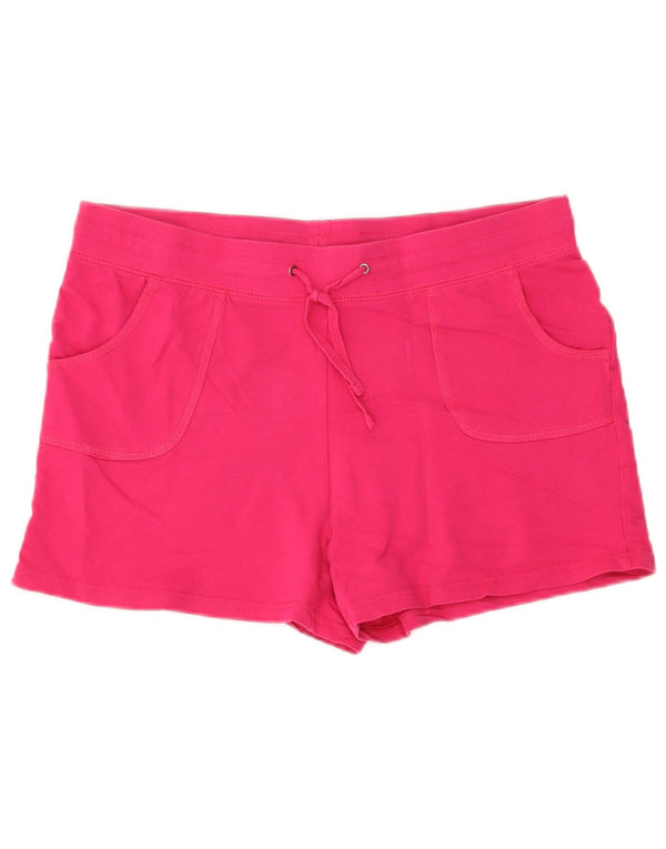 Shorts esportivo feminino Intuition UK 16/18 grande algodão rosa