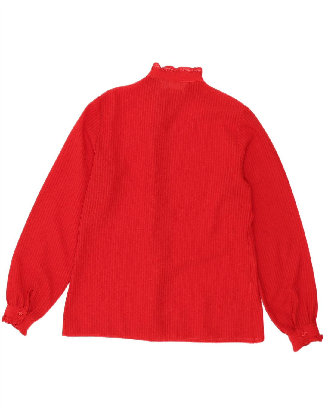 Blusa feminina vintage UK 14 listrada vermelha média