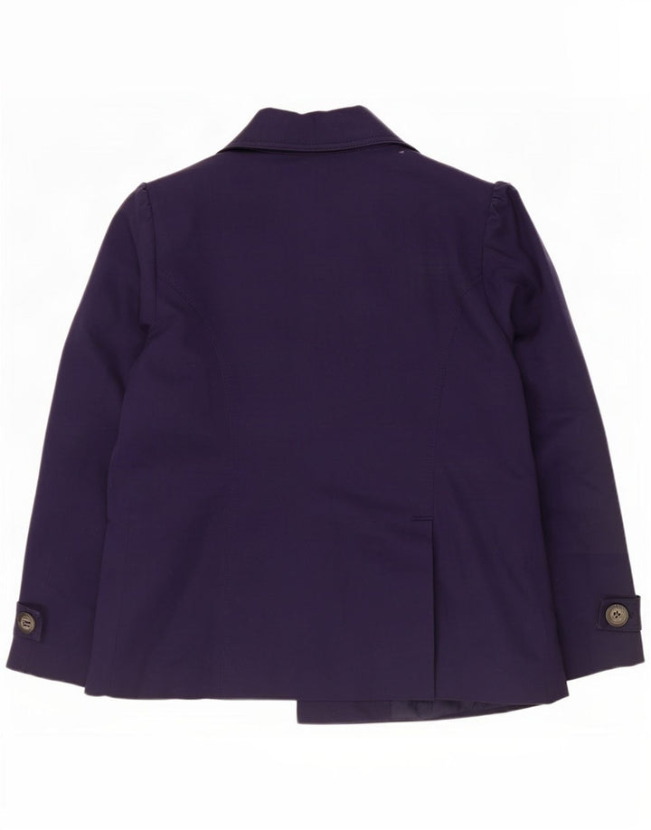 Casaco feminino Marks & Spencer Pea UK 16 grande algodão azul marinho