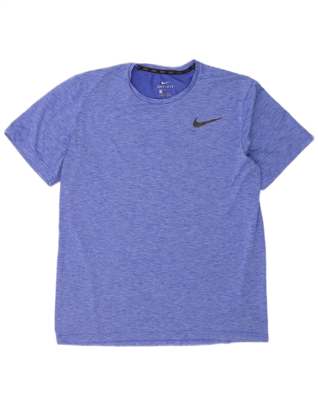 Camiseta masculina Nike Dri Fit grande poliéster manchado azul