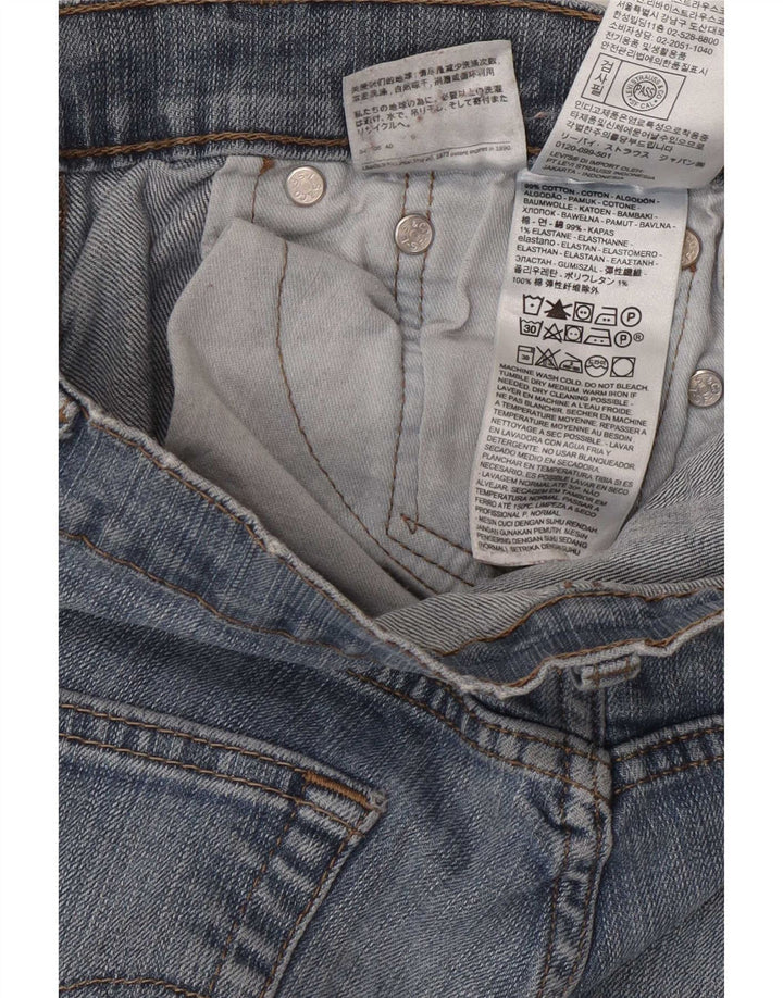 Calça jeans feminina Levi's 511 Slim W28 L30 azul algodão