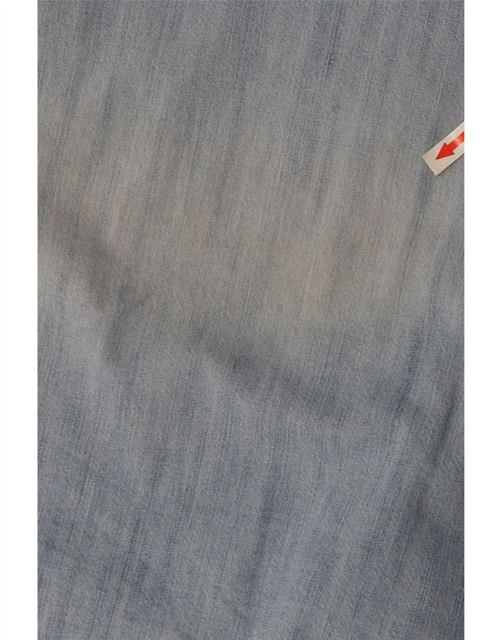 Camisa jeans masculina Carrera grande algodão azul