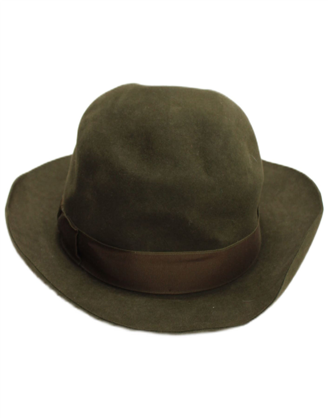 Chapéu Fedora masculino Cervo médio cáqui clássico