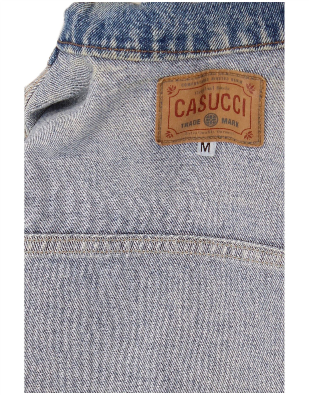 Colete jeans feminino Casucci UK 12 azul médio