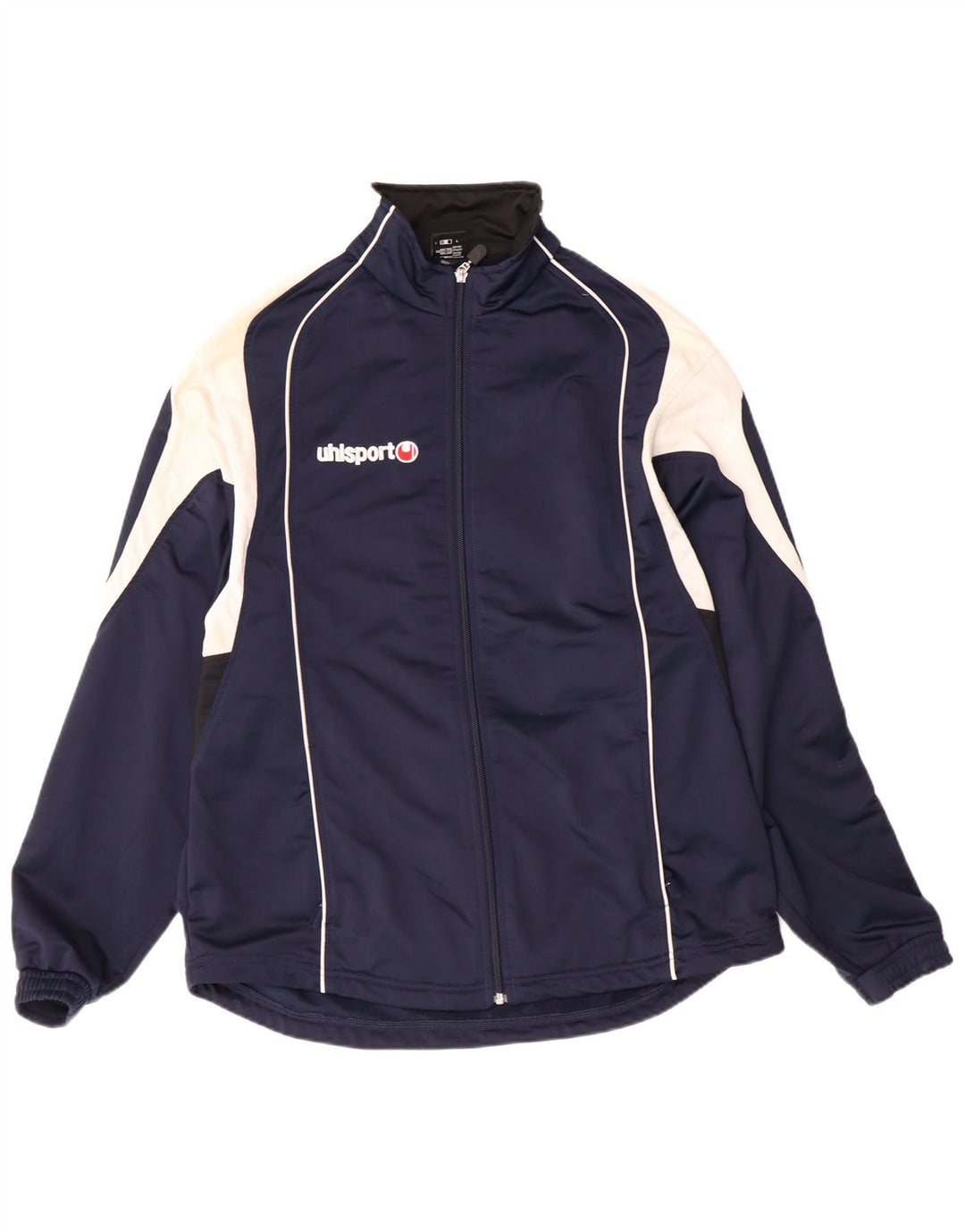 Jaqueta masculina de treino Uhlsport UK 38/40 poliéster azul marinho médio