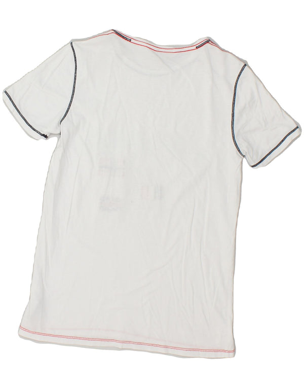 Camiseta gráfica NAPAPIJRI para meninos 13-14 anos algodão branco
