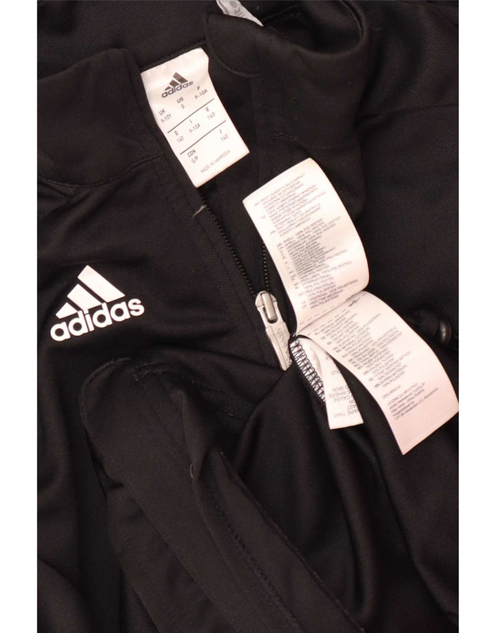 Casaco de treino Adidas Boys Climalite 9-10 anos preto poliéster