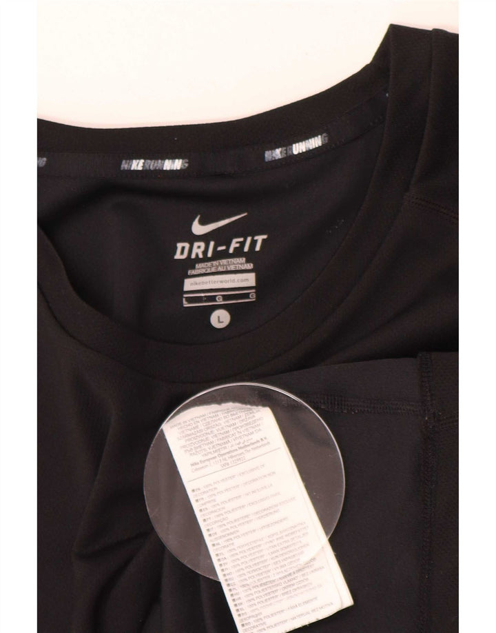 Camiseta Nike Masculina Dri Fit Top Grande Poliéster Preto