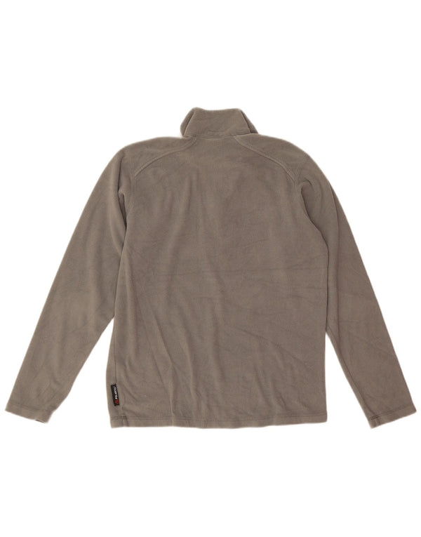 Suéter masculino Helly Hansen com zíper e gola em lã, pequeno, cinza, poliéster